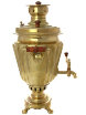 Угольный самовар 7 л желтый конус граненый фото 2 — Samovars.ru