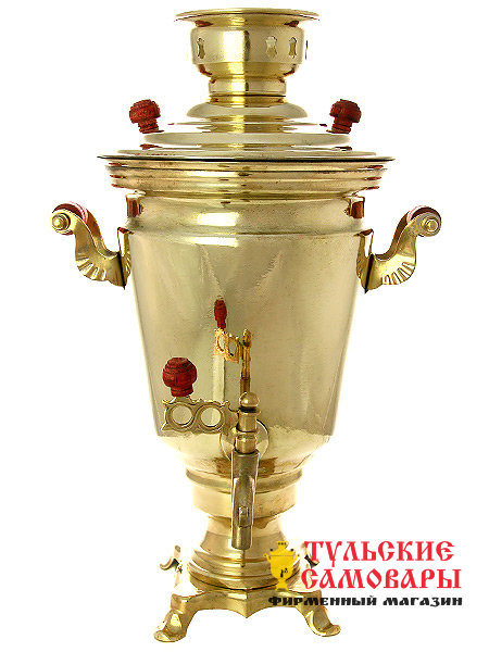 Электрический самовар 4 л желтый "конус" с автоматическим отключением при закипании воды, арт. 144543к фото 1 — Samovars.ru