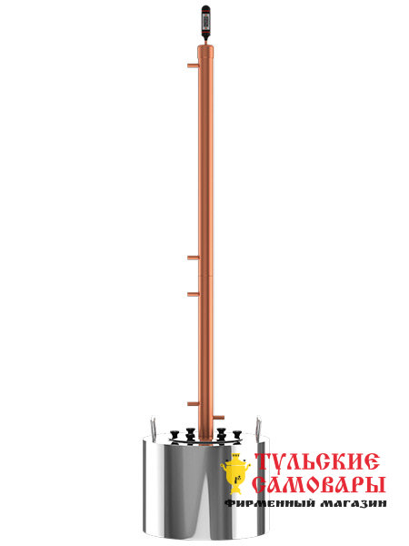 Самогонный аппарат "Rocket 28" 10 литров из меди и стали фото 1 — Samovars.ru