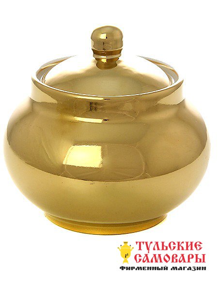 Сахарница золото с крышкой фото 1 — Samovars.ru
