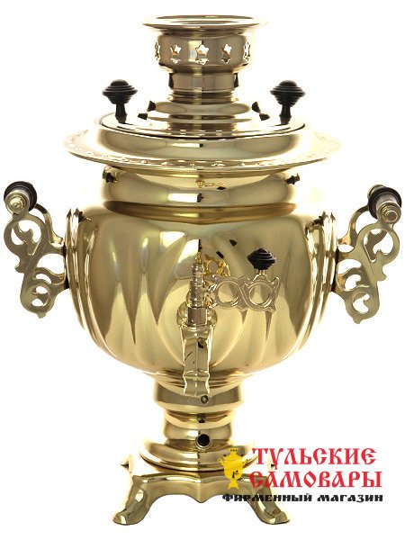 Электрический самовар 3 литра желтый "овал" с автоматическим отключением при закипании воды, арт. 120319к фото 1 — Samovars.ru