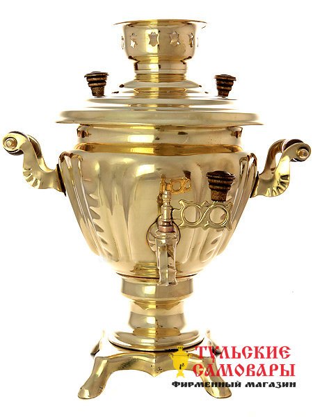 Электрический самовар 2 литра желтый, арт. 130381 фото 1 — Samovars.ru