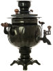 Электрический самовар 3 литра черный "овал", арт. 135850 фото 2 — Samovars.ru